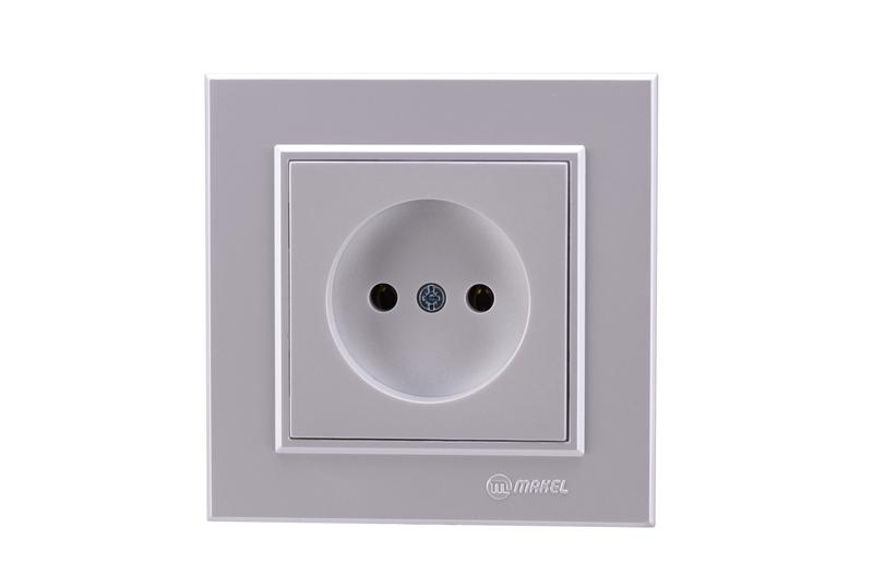 Розетка б/з СП Karea 16А IP20 жемчуж. керамика Makel 56100002