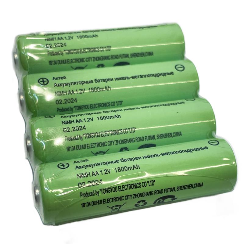 Комплект аккумуляторов AA 1800мА.ч Ni-MH (уп.4шт) Актей 90200733