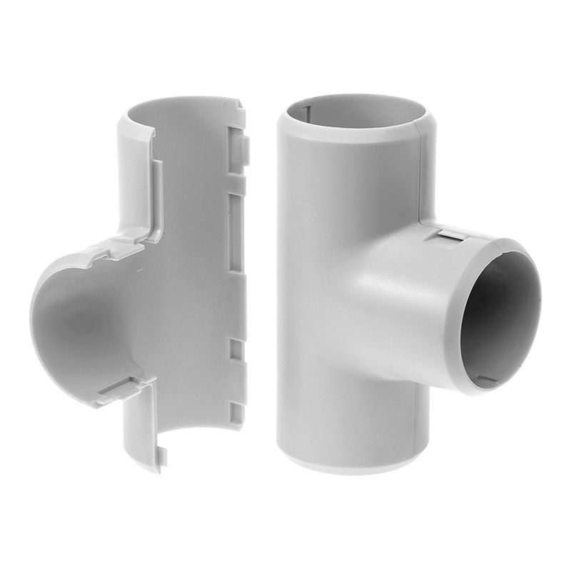 Тройник разборный d32мм бел. Промрукав PR.07332