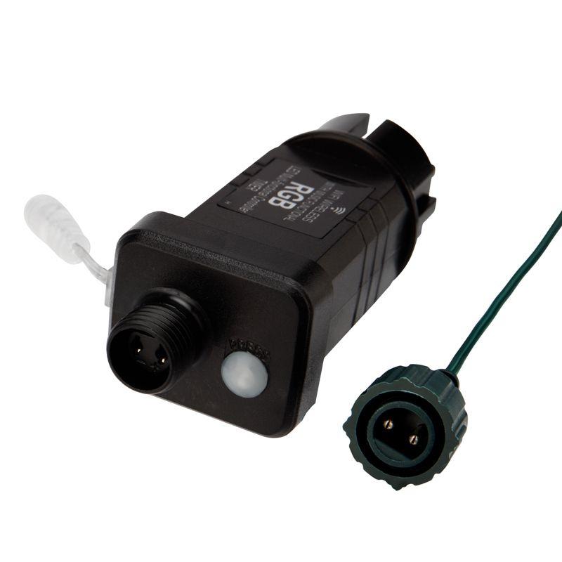 Гирлянда светодиодная "Твинкл" 18м 120LED RGB 4.8Вт IP44 Wi-Fi не соединяемая провод ПВХ темн. зел. Neon-Night 245-011