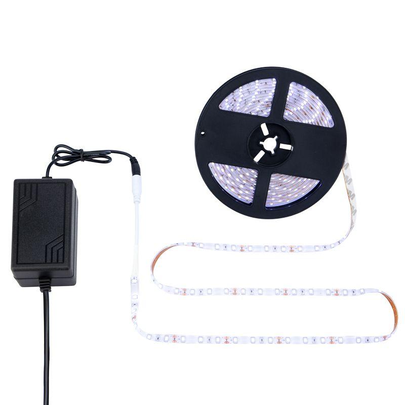 Комплект светодиодной ленты 5м с блоком питания IP65 холод. бел. 6500К Lamper 142-401