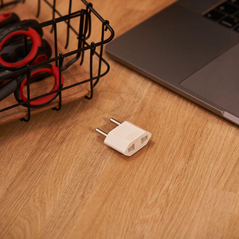 Переходник сетевой плоский "Тефаль" бел. блист. Rexant 11-1041-01