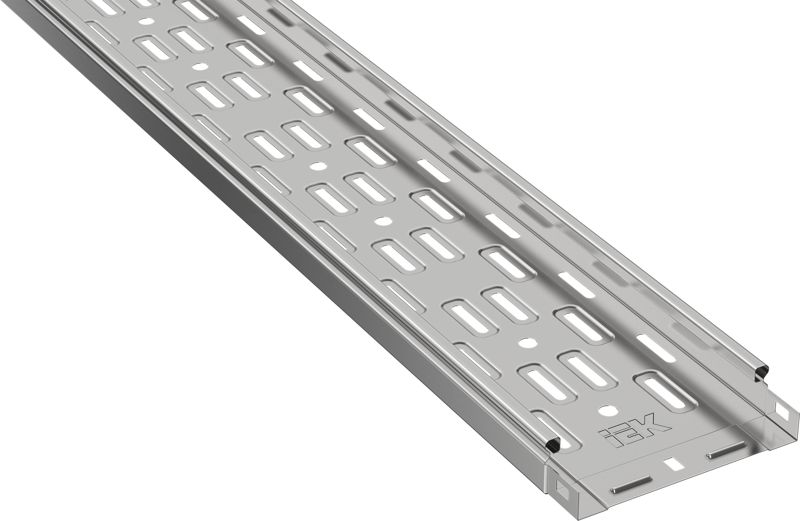 Лоток листовой перфорир. 150х35 L3000 сталь 0.45мм без боковой ESCA 3 IEK ES3-15-035-150-3-045