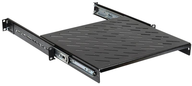 Полка выдвижная L400мм черн. ITK SS05-400PI-R