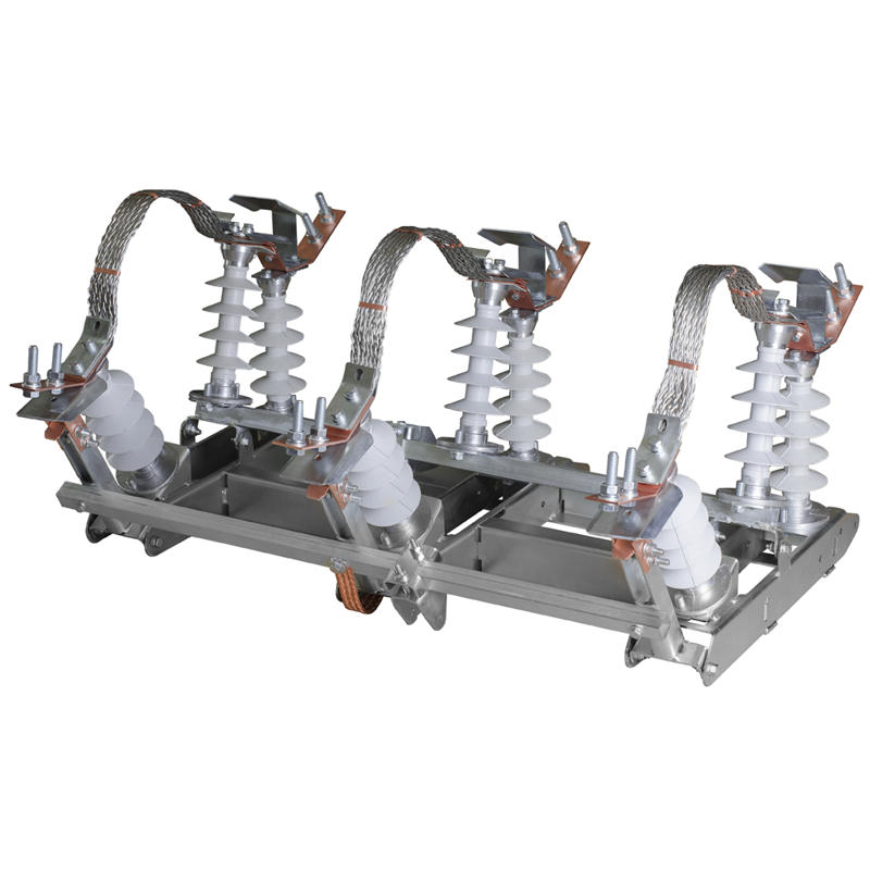 Разъединитель высоковольтный РЛКВ-IV-10/400-ПЛ-УХЛ1 (в комплекте с ПР-03-7-УХЛ1 и КМЧ H=6500) КЭАЗ 321861