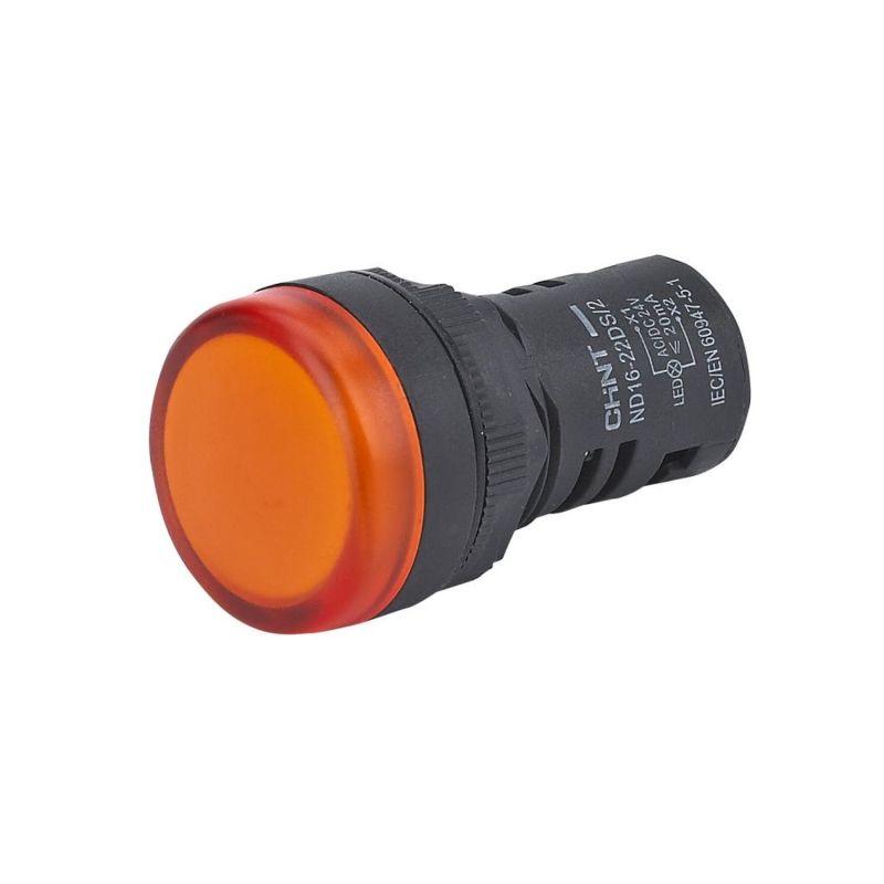 Индикатор ND16-22DS/4C компактный встроен. конденсатор IP65 AC 230В (R) оранж. CHINT 828168