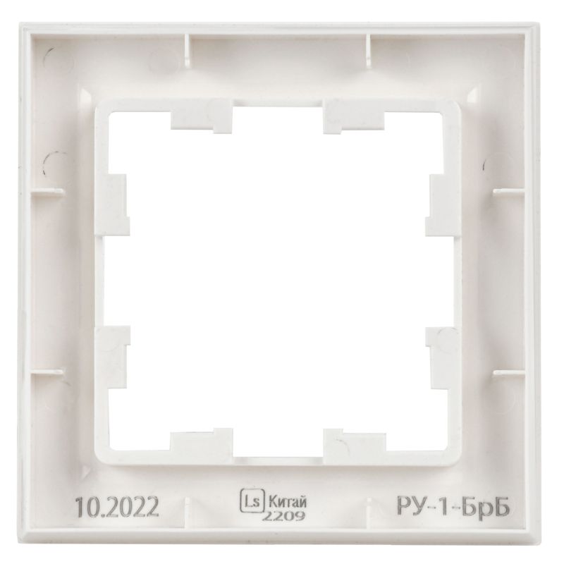 Рамка 1-м BRITE РУ-1-БрБ бел. IEK BR-M12-K01