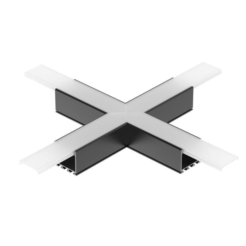 Крестовина PLS-LOCK-H25-Х90 BLACK (с экраном MAT-L) Arlight 031269