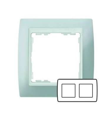 Рамка 2-м Simon82 сер./бел. Simon 82621-33