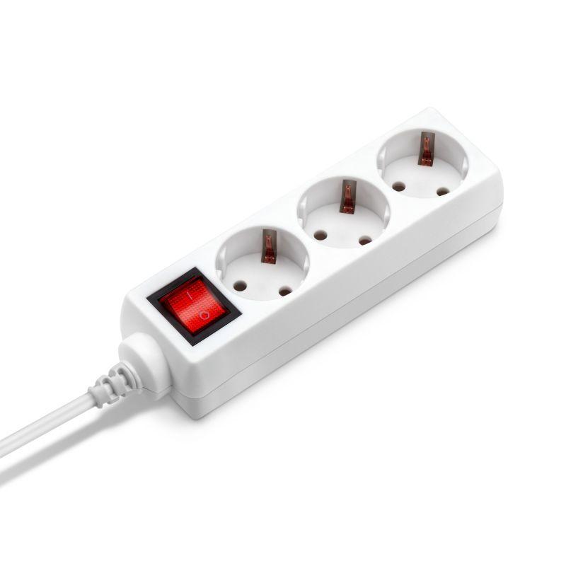 Удлинитель 3х1.5м BU-PS3.1/W бел. (пакет ПЭ) BURO 475287