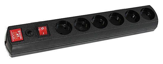 Удлинитель с сетевым фильтром 6х2м R черн. (коробка) MOST 578417