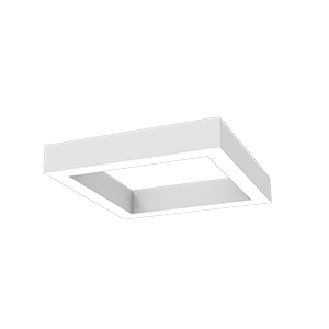 Светильник светодиодный Х-line 575х575х100 40Вт 4000К 4400лм квадратный подвесной с опаловым рассеив. RAL9003 бел. муар VARTON V1-R0-1S828-02OP0-4004040