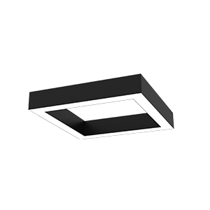 Светильник светодиодный Х-line 575х575х100 40Вт 4000К 4400лм квадратный подвесной с опаловым рассеив. RAL9005 черн. муар VARTON V1-R0-9S828-02OP0-4004040