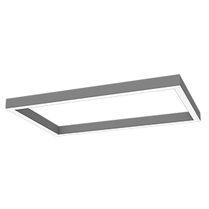 Светильник светодиодный Х-line 1070х575х100 60Вт 4000К 6600лм прямоугол. подвесной с опаловым рассеив. металлик VARTON V1-R0-0R828-02OP0-4006040