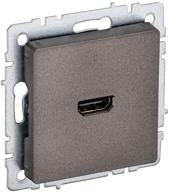 Розетка СП BRITE HDMI РHDMI-0-БрТБ механизм бронза IEK BR-H10-K45