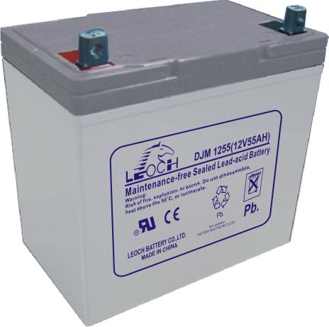 Аккумулятор 12В 55А.ч LEOCH DJM1255 LEOCH