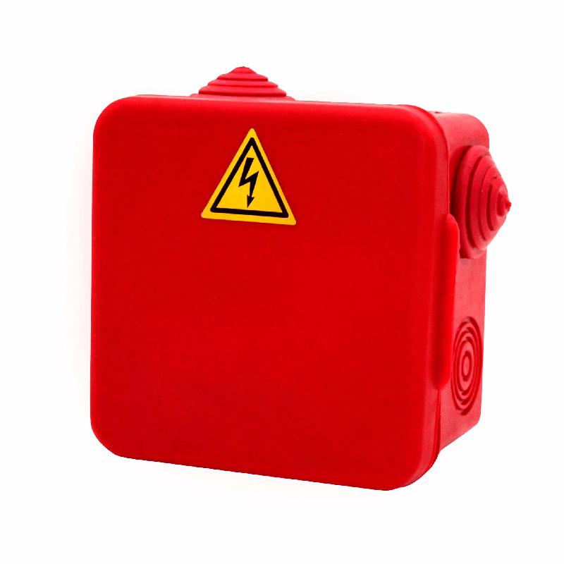 Коробка распределительная огнестойкая 100х100х50мм IP54 КРОПС-П1 FRJB-KM-P1-4-04-КРОПС-IP54 КРОПС-П1 для кабелей до 4кв.мм 4 клеммы КМ KR0013