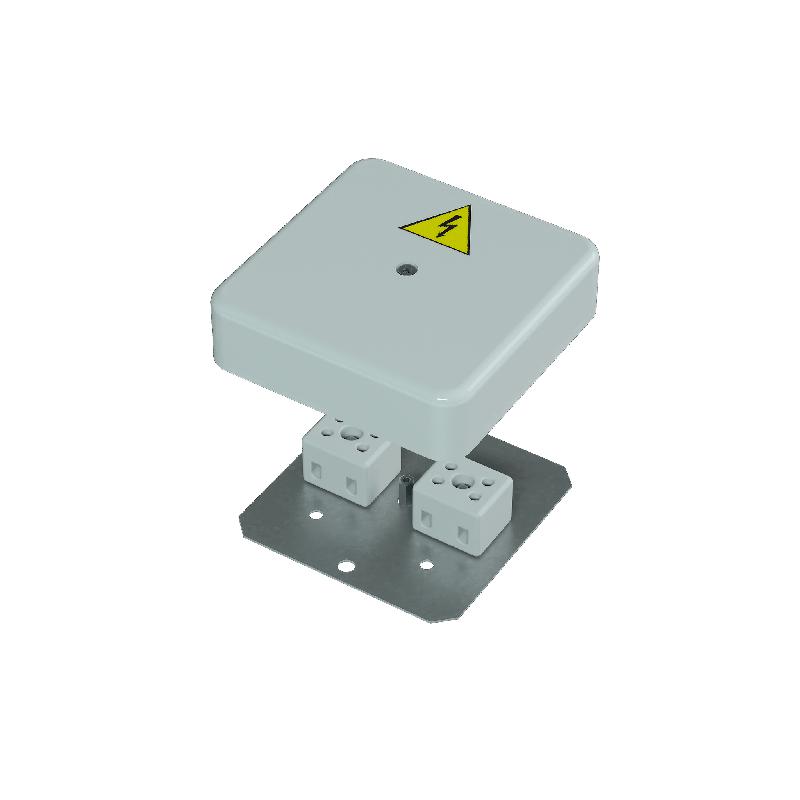 Коробка распределительная огнестойкая 100х100х30мм IP41 КРОПС-П2 FRJB-KM-P2-2.5-04-КРОПС-IP41 КРОПС-П2 для кабелей до 2.5кв.мм 4 клеммы КМ KR0026
