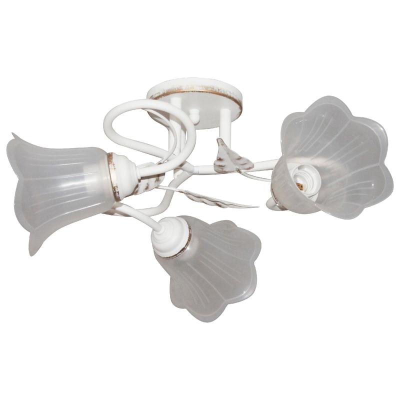 Светильник "Бонни" 131 (плафон П0472) НПБ 01-3х60-205 Е27 ИУ бел. зол. Элетех 1005404778