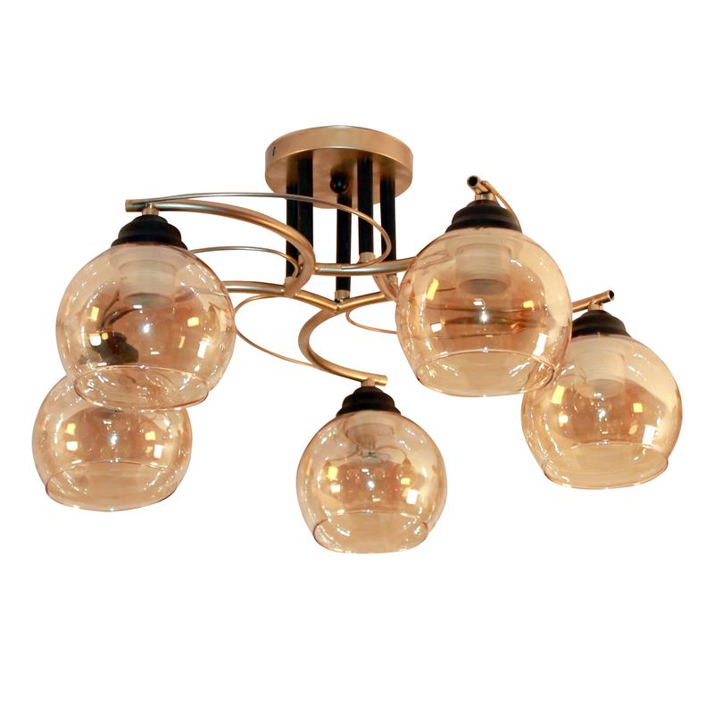 Светильник "Лия/5" НПБ 01-5х60-128 Е27 ИУ зол. Элетех 1005404365