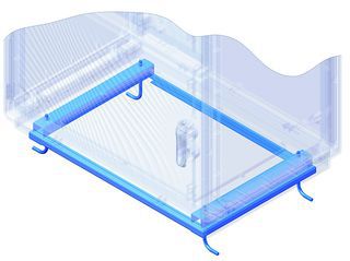 Рама для крепления напольных шкафов Conchiglia к полу Ш=1150мм Г=460мм DKC 095771358