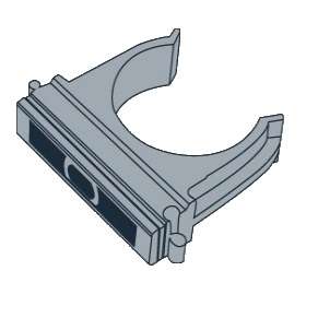 Держатель для труб (клипса) d50мм T-Plast 55.05.002.0006