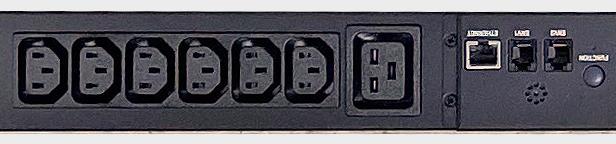 Блок распределения питания измерительный вертик. 0U 32/230 36 C13 + 6 C19 IEC 309 32 A 2P+E шнур 3м Eurolan 60A-69-56-42BL