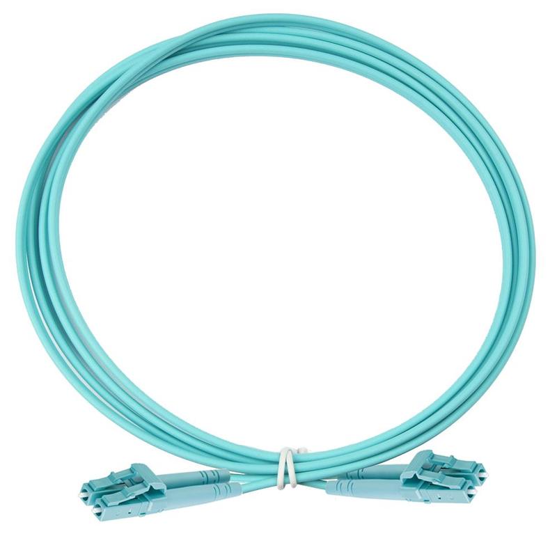 Патч-корд оптический дуплексный OM3 2х50/125 LC-LC 3м Eurolan 41F-30-LC-LC-03
