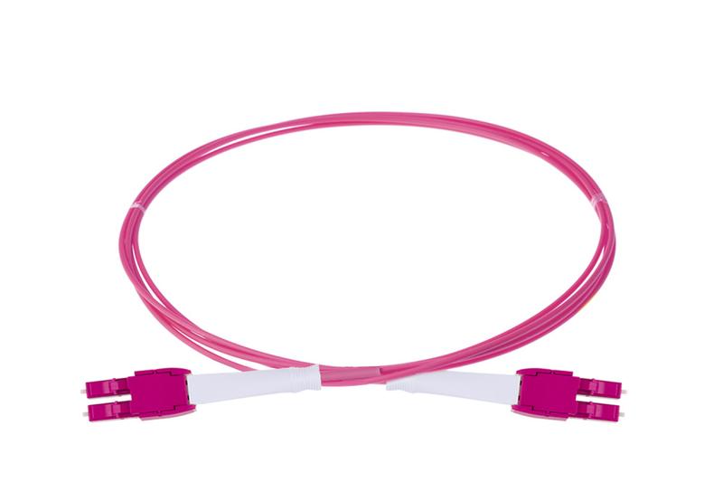 Шнур оптический HD OM4 дуплекс LC - дуплекс LC UNIBOOT PUSH-PULL 10м Eurolan 41B-40-LC-LC-10