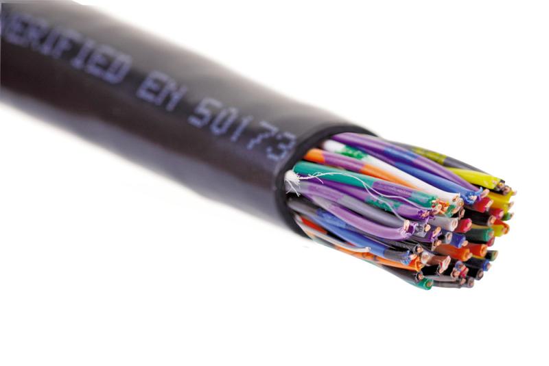 Кабель U/UTP кат.5 25 пар нгA-HF внешн./внутр. прокладки черн. Eurolan 19M-U5-79BL