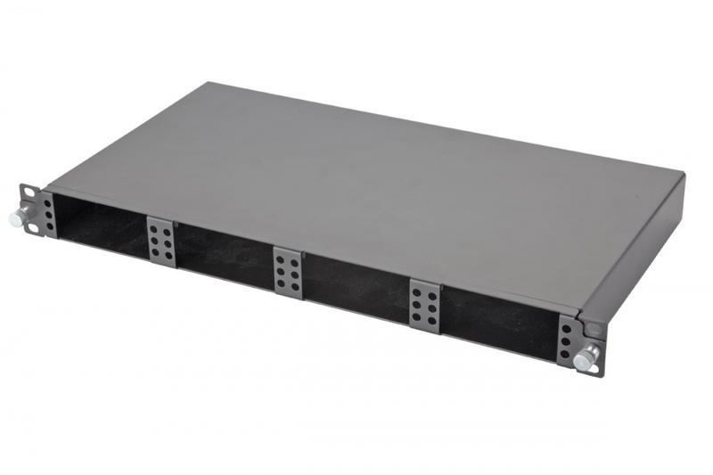 Панель 19дюйм Q-SLOT 1U выдвижная 4 слота корпус Eurolan 47M-20-00-01BL