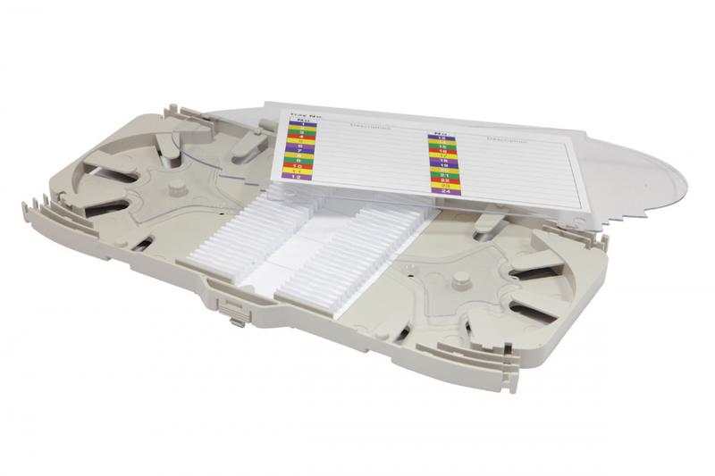 Сплайс-кассета на 24 48 соединения пластик Eurolan 33B-03-24GY