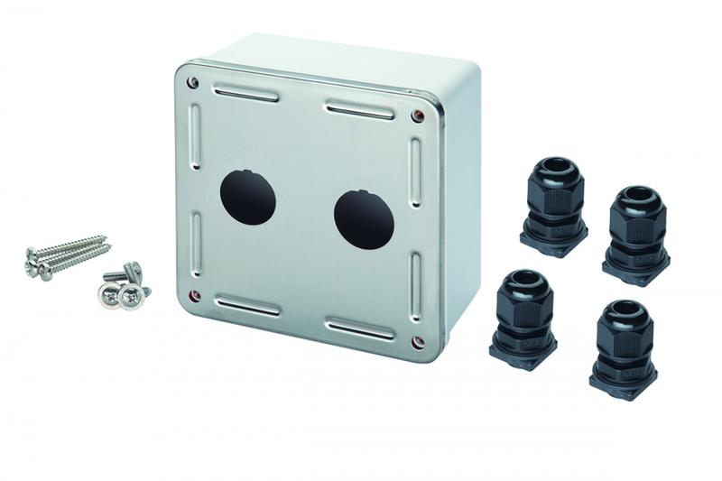 Коробка Industrial 2-порт. бел. Eurolan 12B-02-67WT