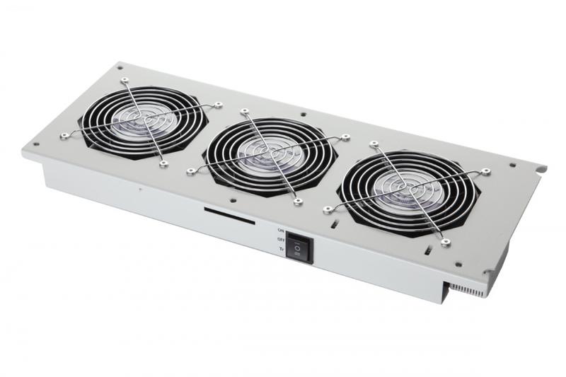 Модуль вентиляторный потолочный 3 вентилятора термореле 3 положения сер. Eurolan 60A-90-11-30GY