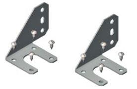 Кронштейны угловые для вертикального крепления неуправляемых блоков питания Eurolan 60A-41-02-61BL