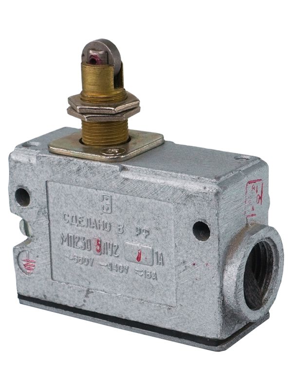 Микровыключатель МП 2305 У2 исп.01 IP54 толкатель с продольным расположением ролика комбинир. винт Электротехник ET006849