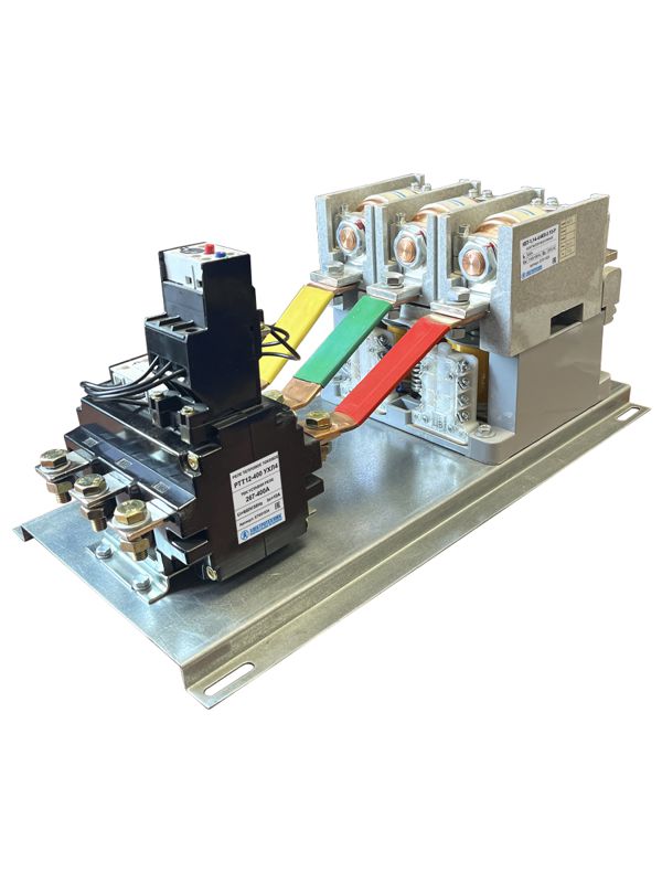 Контактор вакуумный КВТ-1.14-4/400-3 У3-Р 3п кат. 220В 4НО+3НЗ IP00 с реле РТТ12-400 267-400А Электротехник ET011628