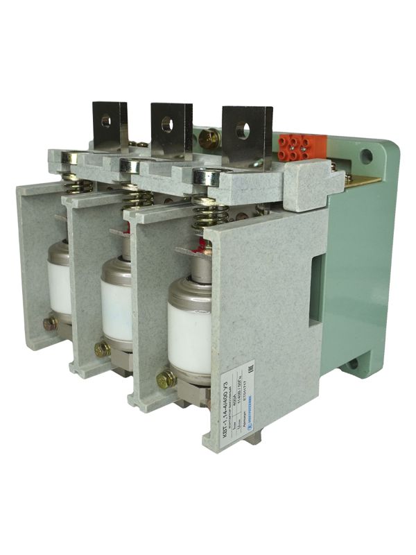 Контактор вакуумный КВТ(М)-1.14-4/400-3 У3 3п 400А кат. 380В 2НО+2НЗ IP00 нереверсивный без реле с магнитным удержанием Электротехник ET011718