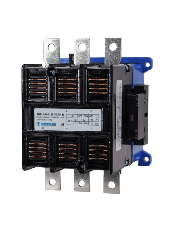 Пускатель ПМ12-180150 УХЛ4 В 180А кат. 220В AC 2НО+2НЗ IP20 без реле Электротехник ET515882