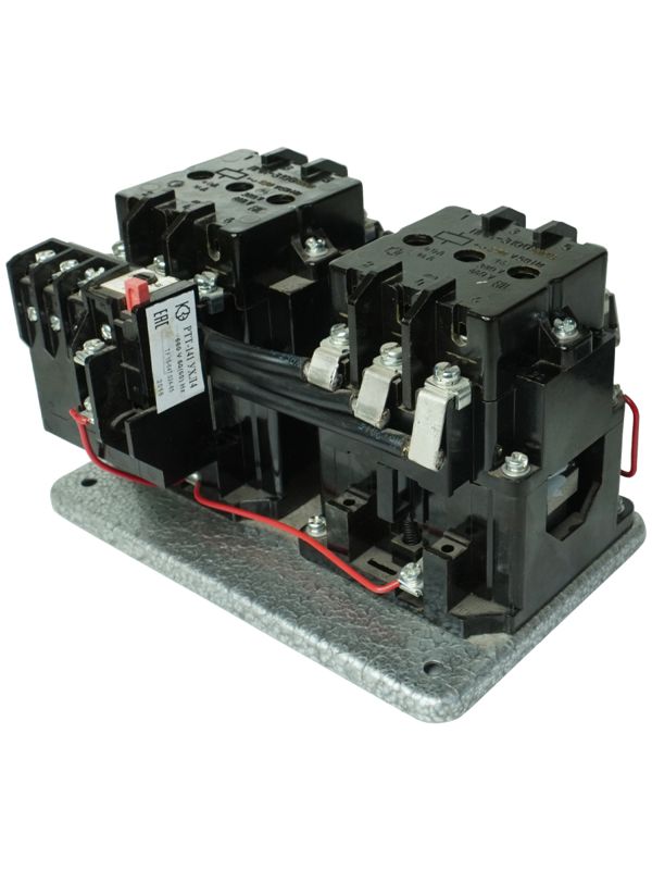 Пускатель реверсивный ПМА-3400 УХЛ4 В 40А кат. 380В AC 2НО+2НЗ IP00 с реле РТТ-141 28.0-40.0А Электротехник ET000060