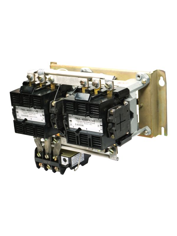 Пускатель реверсивный ПМА-4602 УХЛ4 В 63А кат. 380В 4НО+4НЗ IP00 с реле РТТ-221П 42.5-57.5А Электротехник ET006515