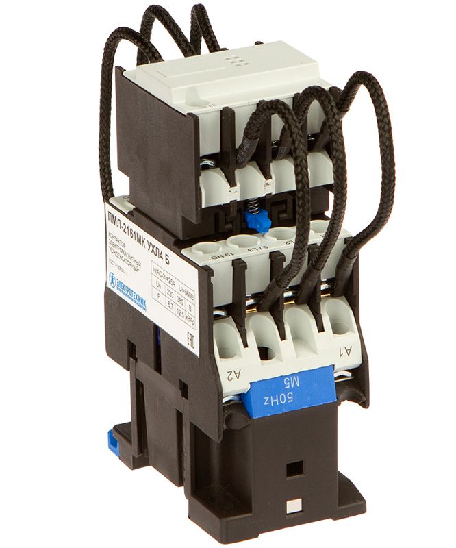 Контактор ПМЛ-2161МК УХЛ4 Б 25А кат. 380В AC 1НЗ IP20 12.5кВАр Электротехник ET014012