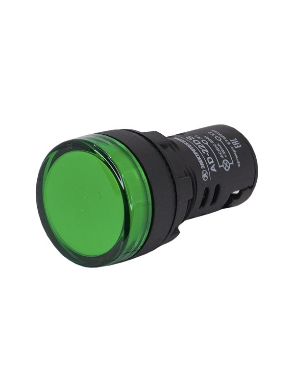 Лампа индикаторная AD-22DS светодиодная матрица d22мм 230В зел. Электротехник ET520288