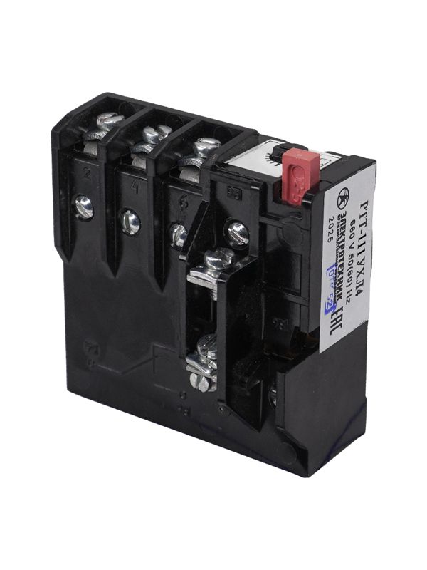 Реле электротепловое токовое РТТ-111 УХЛ4 0.32А 660В/50Гц 1р 0.27-0.37А ручной возврат Электротехник ET003485