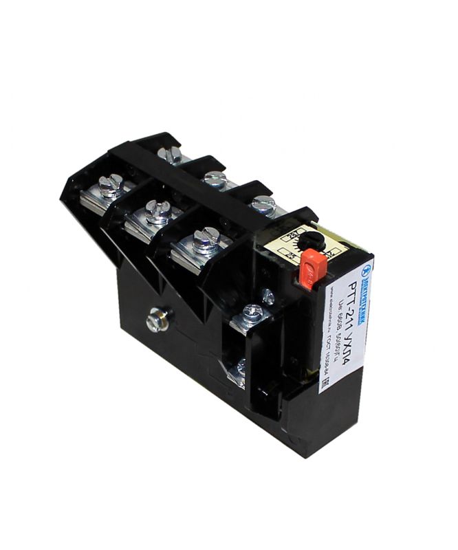 Реле электротепловое токовое РТТ-21 УХЛ4 32.0А 660В/50Гц 1п 27.2-36.8А ручной возврат Электротехник ET003577