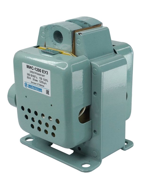 Электромагнит МИС-6200 ЕУ3 380В толкающее исп.ПВ 100% IP20 с жесткими выводами Электротехник ET506404