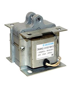 Электромагнит ЭМИС-3100 МУ3 220В тянущее исп.ПВ 100% IP20 с гибкими выводами Электротехник ET003957