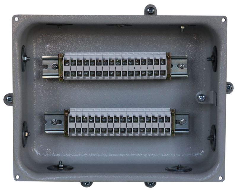 Коробка клеммная КЗНА-32 У2 32 зажима IP54 (заглушка резиновая "пирамидка") Электротехник ET010598