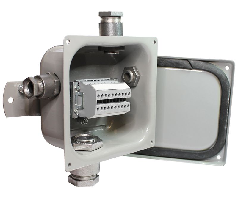 Коробка клеммная У-614 У2 10 клемм IP65 (метал. вводы) Электротехник ET000483