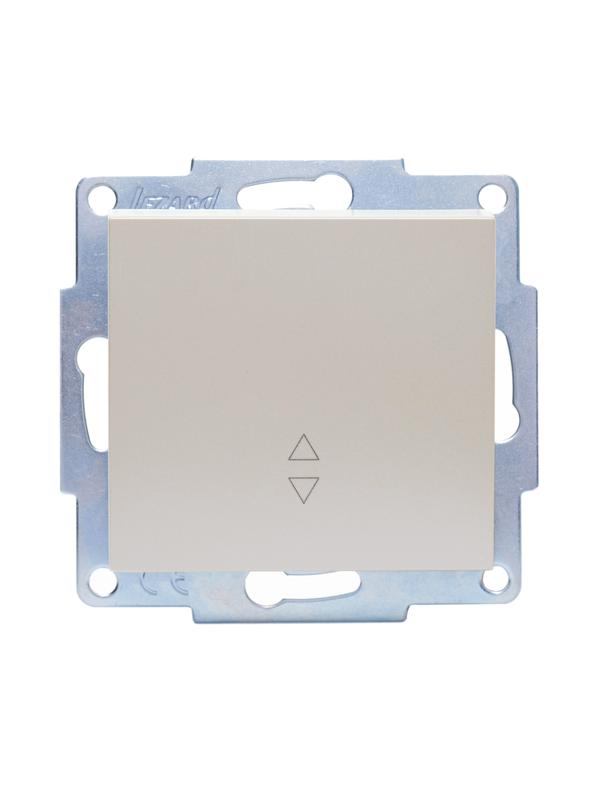 Переключатель проходной 1-кл. СП Vesna механизм жемчуж./бел. перламутр. LEZARD 742-3088-105